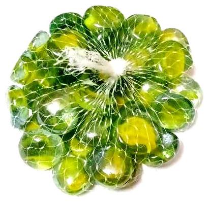 

Green Plant Indoor Aquarium Glass Pebbles (250 Gms) Polished Round Stone Pebbles