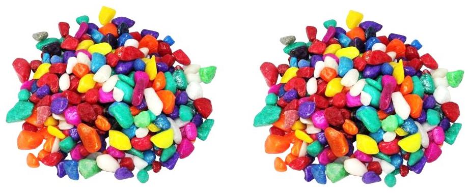 

Green Plant Indoor Decorative Multi Color Stones 975 Grams