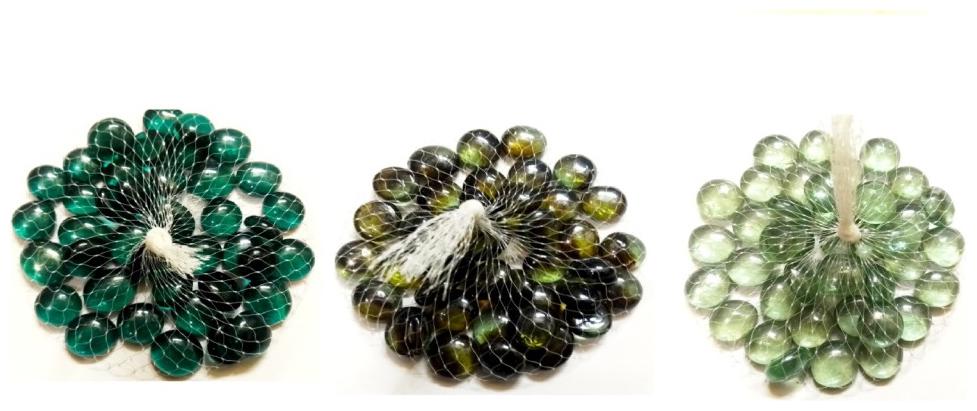 

Green Plant Indoor Decorative Glass Pebbles Set