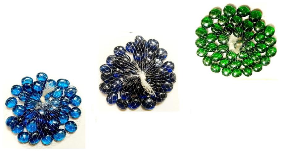 

Green Plant Indoor Decorative Glass Pebbles Set