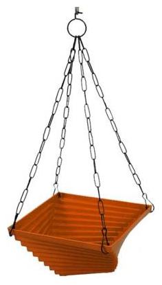 

Green Plant Indoor Twister Hanging Pot Set Of 1 Pcs