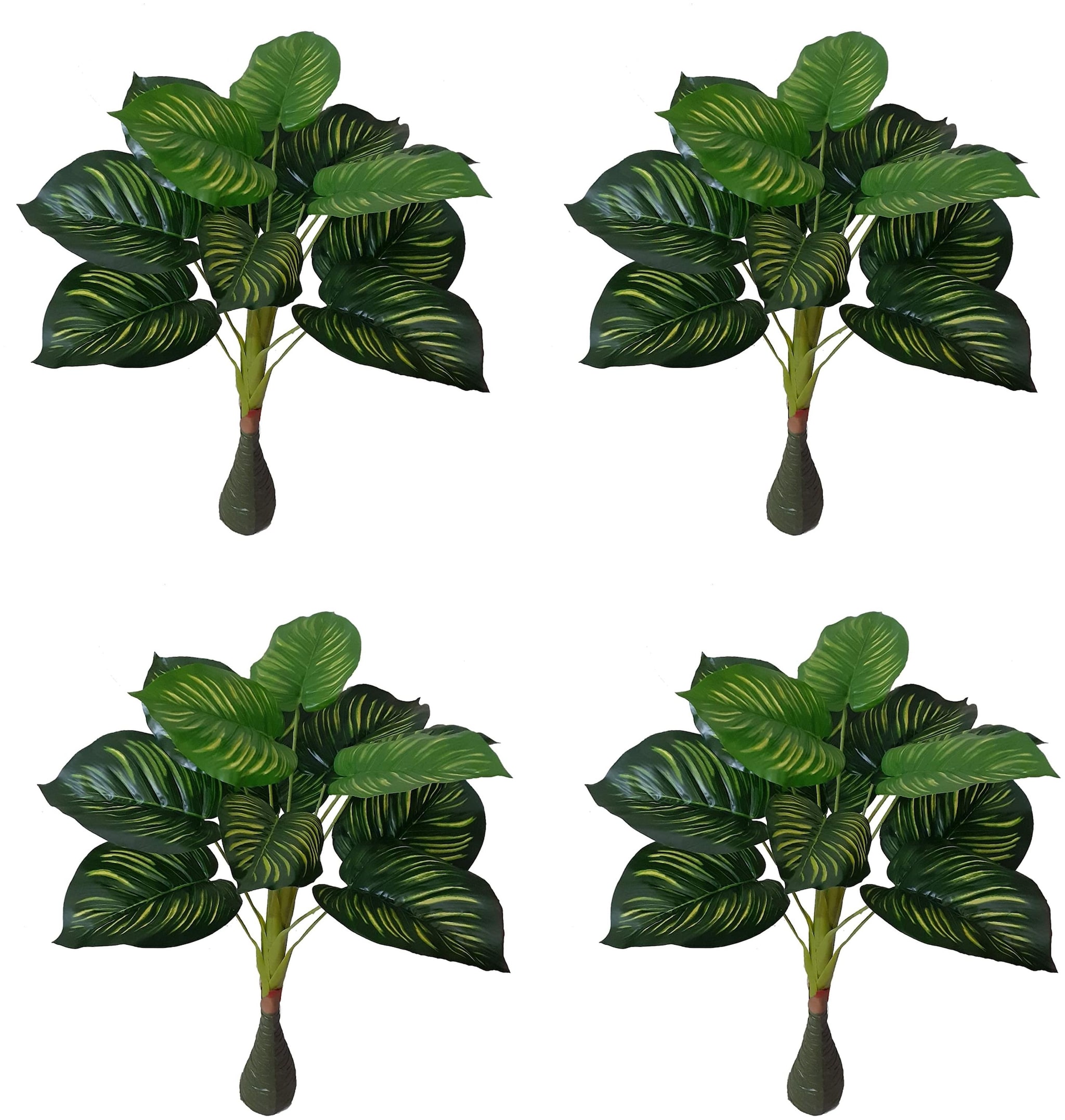 

Green Plant Indoor Artiricial Money Plant Tree 12 Patta Set Of 4