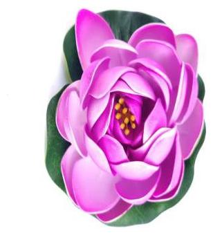 

Green plant indoor Artificial Small Floating Flower 4 Inch - purple