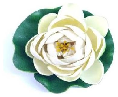 

Green plant indoor Artificial Small Floating Flower 4 Inch - White