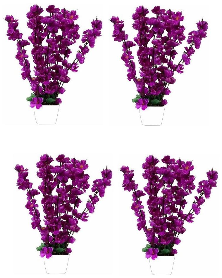 

Green Plant Indoor Artificial Orchid Bonsai Plants Set Of 4