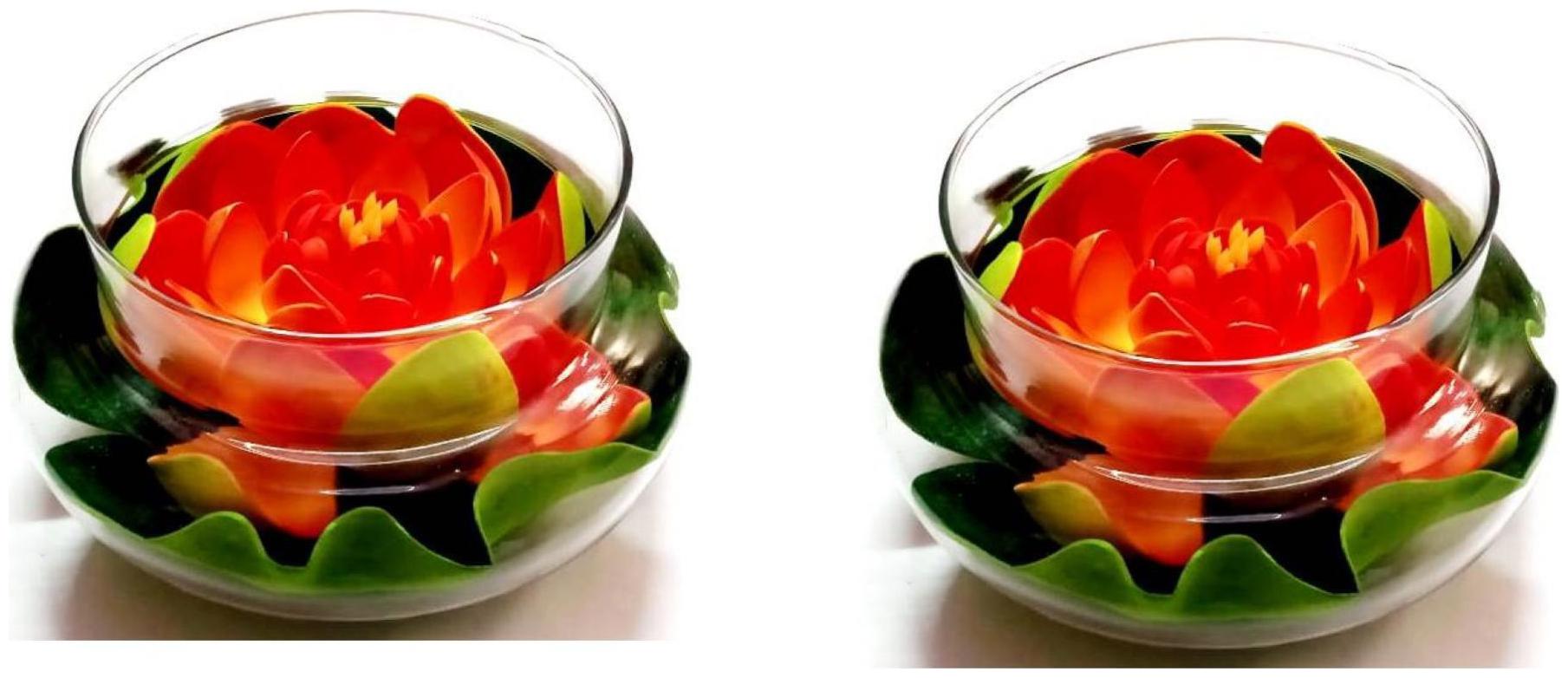 

Green plant indoor Artificial Floating Flower With pot Set of 2 PCS