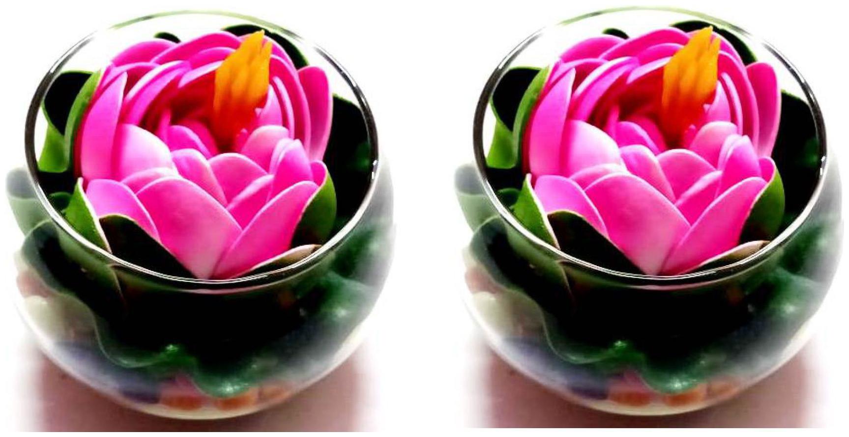 

Green plant indoor Artificial Floating Flower With pot Set of 2 PCS