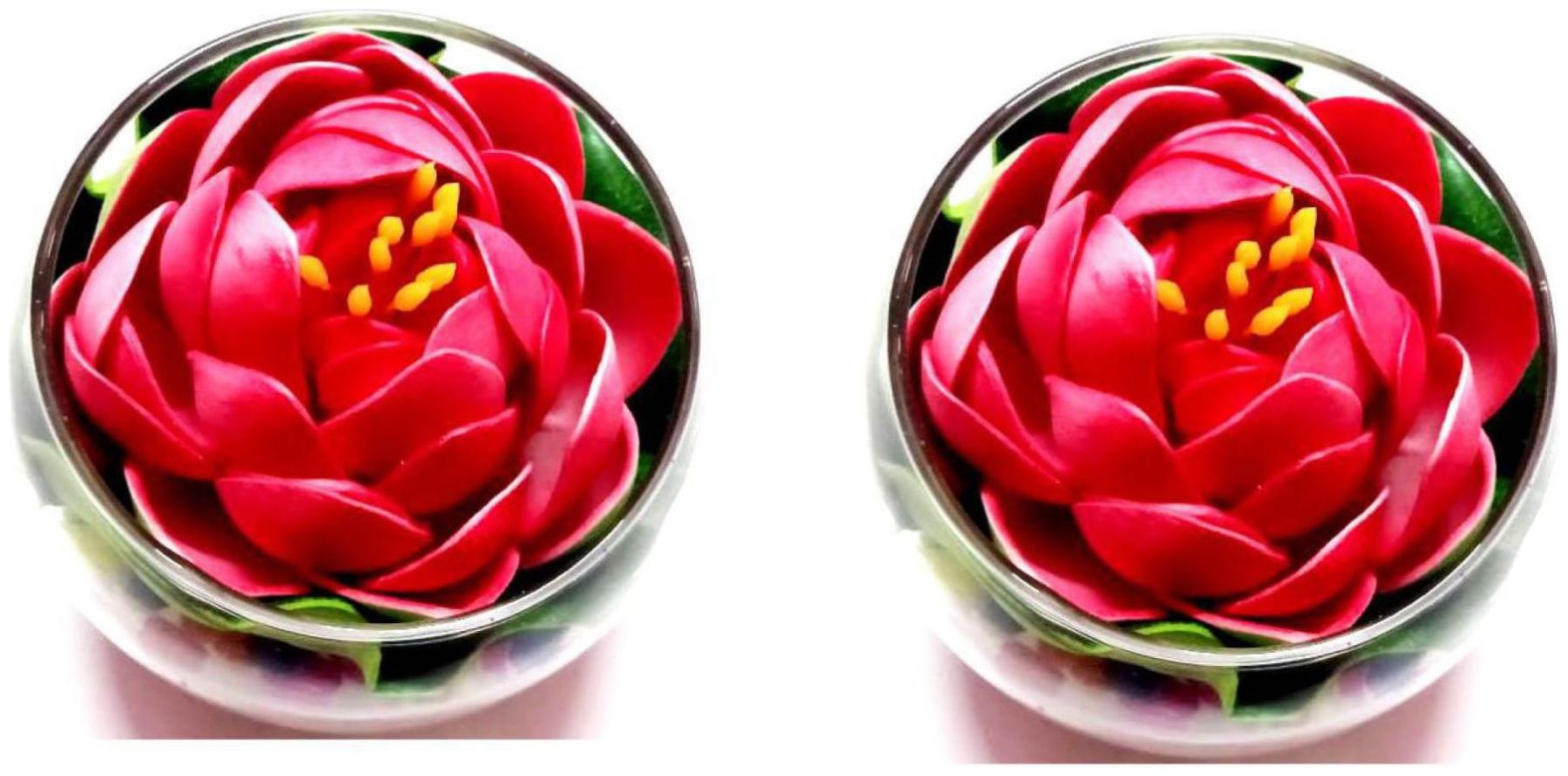 

Green Plant Indoor Artificial Floating Flower With Pot Set Of 2 Pcs