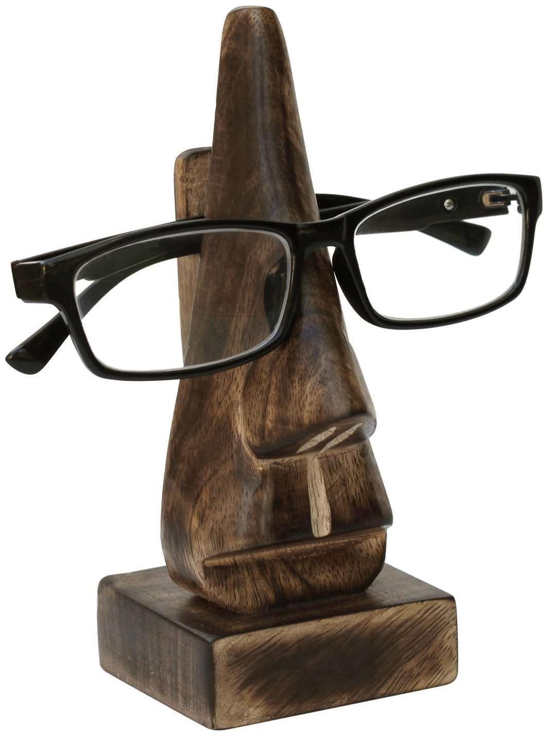 

GREENTOUCH CRAFTS Handmade Wooden Nose Shaped Spectacle Specs Eyeglass Holder stand