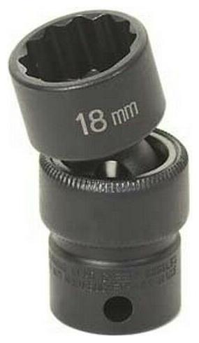 

Grey Pneumatic 1118UM 3 8 Drive x 18mm Standard Universal- 12 Point Socket