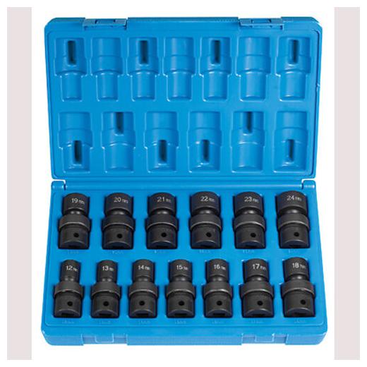 

Grey Pneumatic 1713UM 1 2 Dr 13 Pc Standard Metric Univ Set - 12 Point