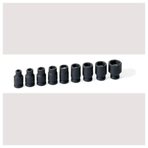 

Grey Pneumatic 9709G 1 4 Drive 9 pc Magnetic Impact Socket Set