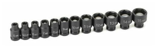 

Grey Pneumatic 9712UM 1 4 Surface Drive 12 Pc Std Univ Metric Set