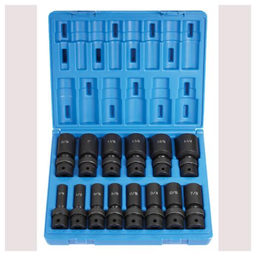 

Grey Pneumatic 1314UD 1 2 Drive 14 Pc Deep Length Fractional Univ Set