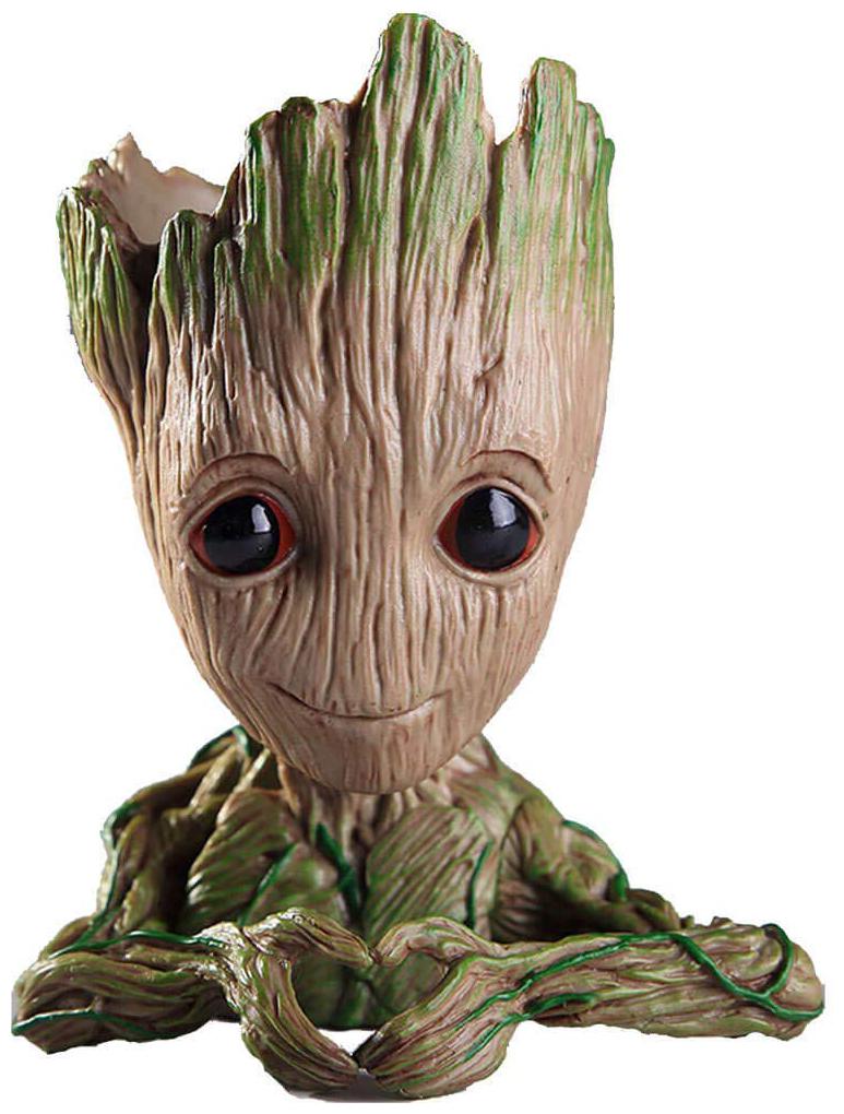 

Groot Heart Design Hand Shape Pen Stand Design Resin Flower Pots Succulent Planter Marvel Infinity war Tree Man Pencil Holder Office Organizer Guardians of The Galaxy Groot Pen Pot Flower Pot
