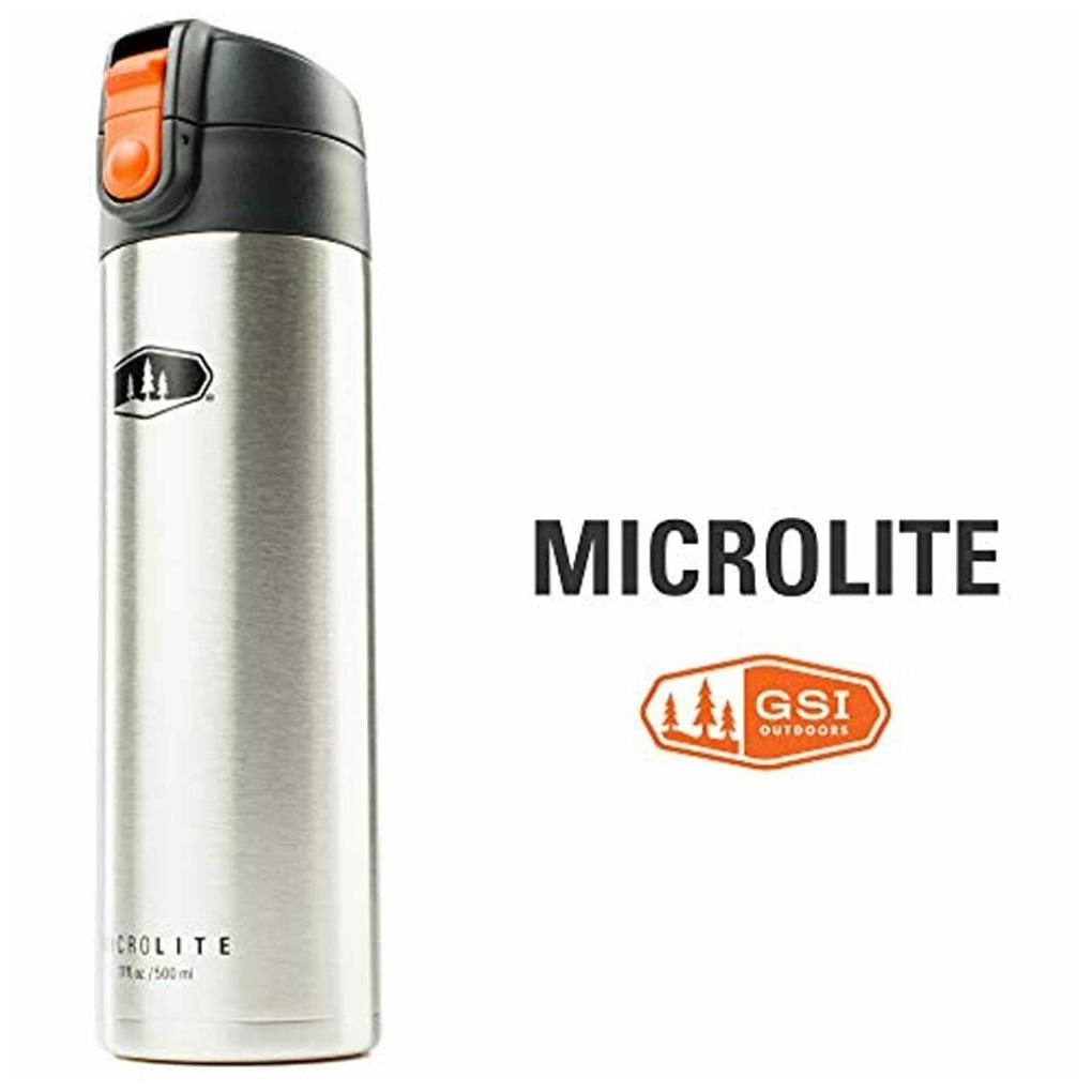 

GSI Outdoors Microlite 500 Flip 17 Fl oz Vacuum Insulated Stainless Steel amp