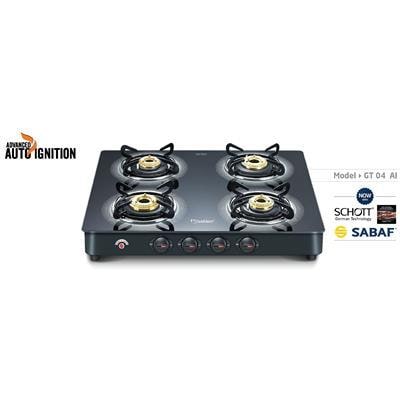 

Prestige Royale 4 Burner Automatic Regular Black Gas Stove