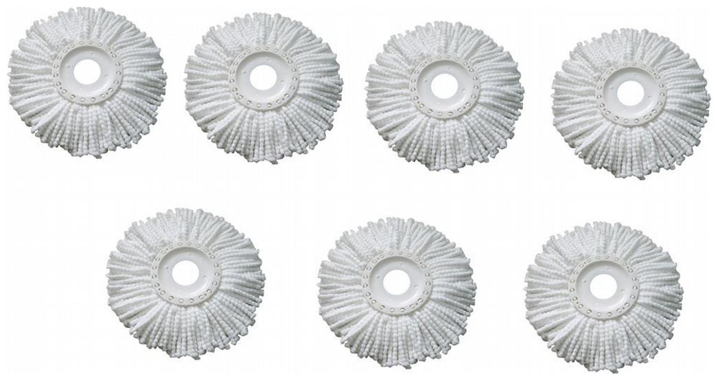 

GTC Pack of 7 Replacement Head Refill for 360 Rotating Easy Spin Mop Cleaner Duster