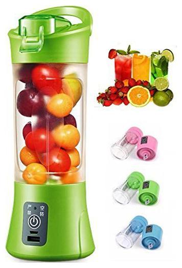 

GTC Portable Usb Juicer Blender 380ml Bottle With Rechargeable Power Bank Usb Cable (Color May Vary) 602