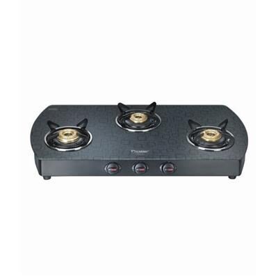 

Prestige Premia 3 Burner Regular Black Gas Stove