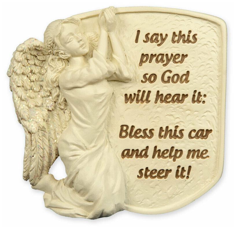 

Guardian Angel Car Sun Visor Clip Prayer Protection Catholic Christian Angelstar