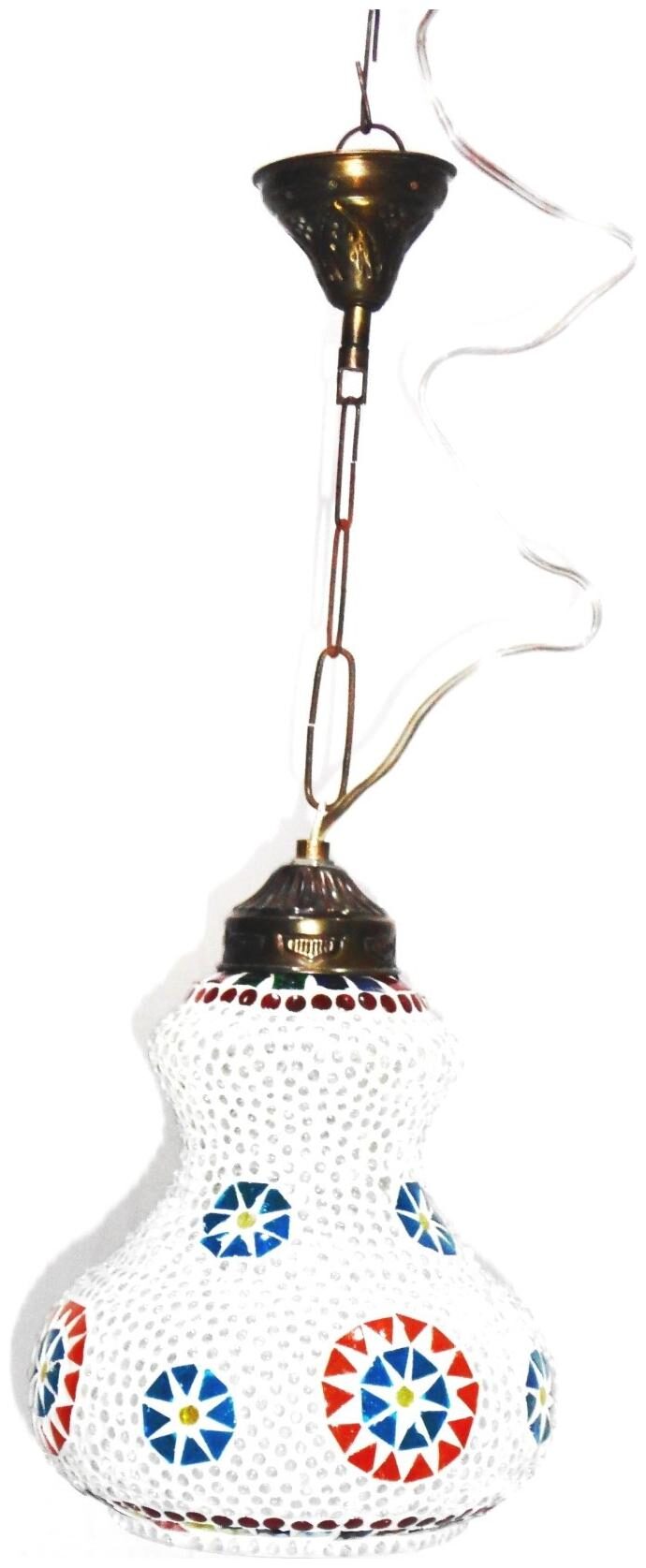 

Gupta Glass Exports Mosaic Multicoloured Hanging Lamp