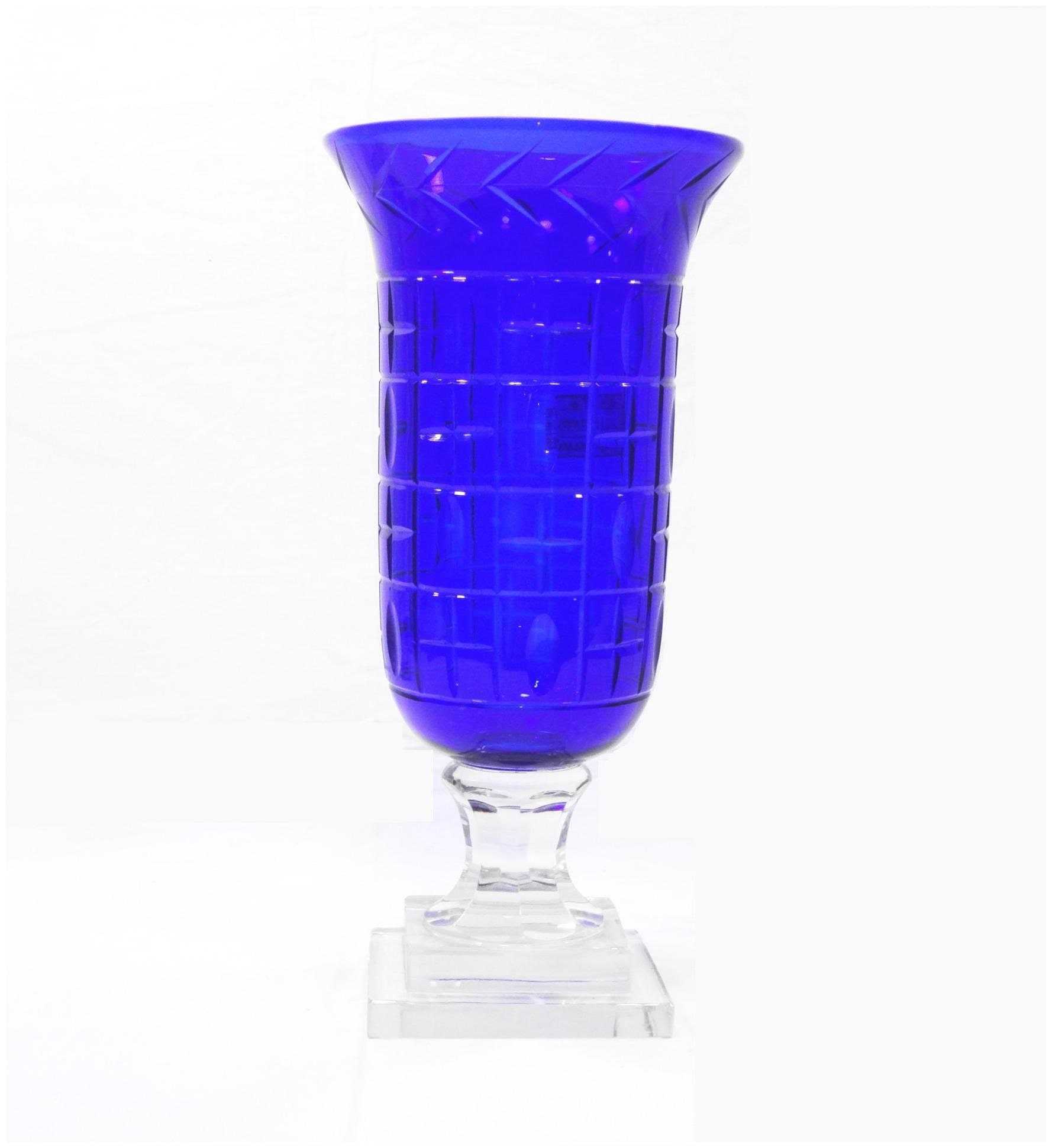 

Gupta Glass Exports Glass Navy blue Candle holder