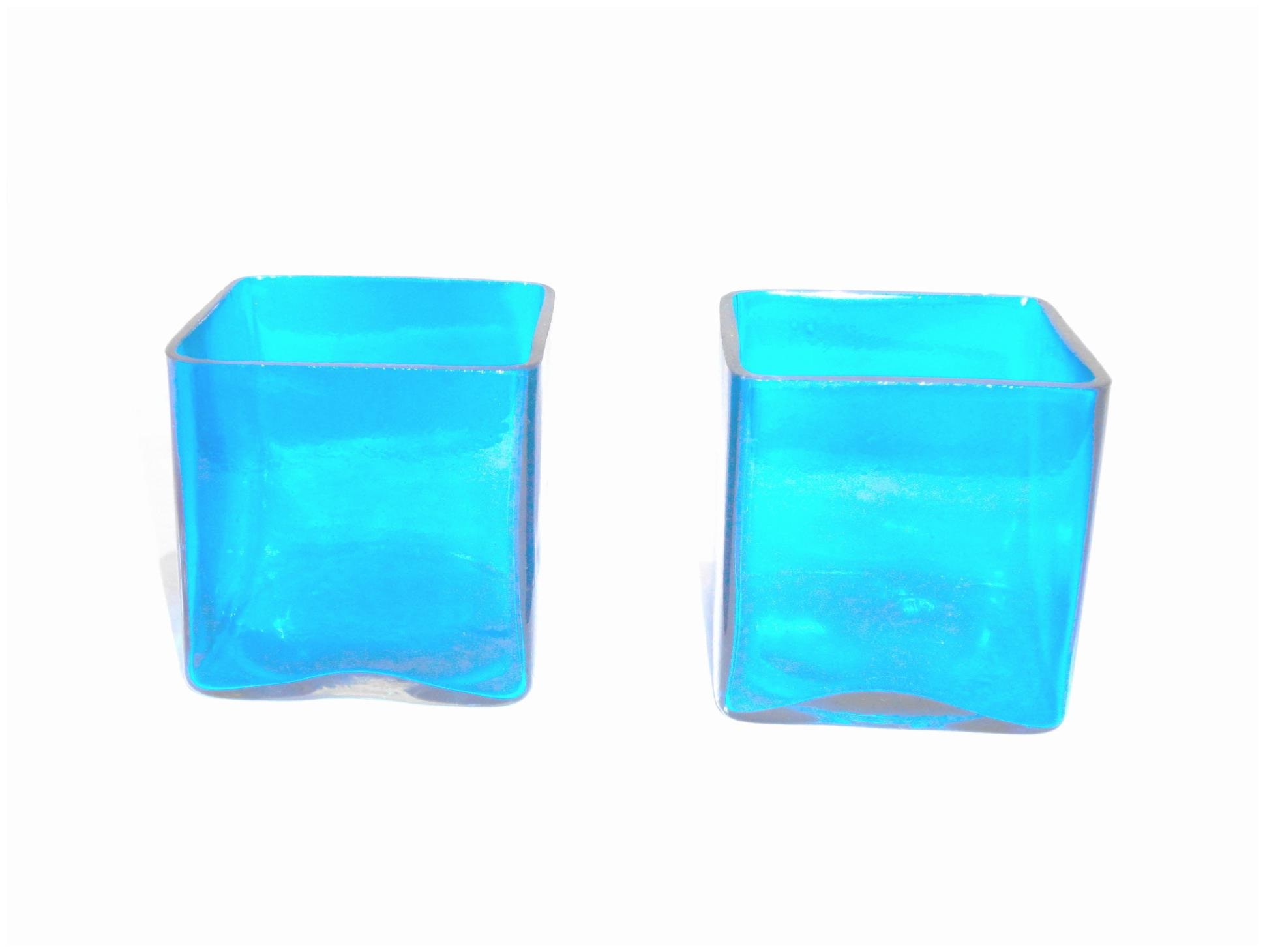 

Gupta Glass Exports Glass Blue Candle holder