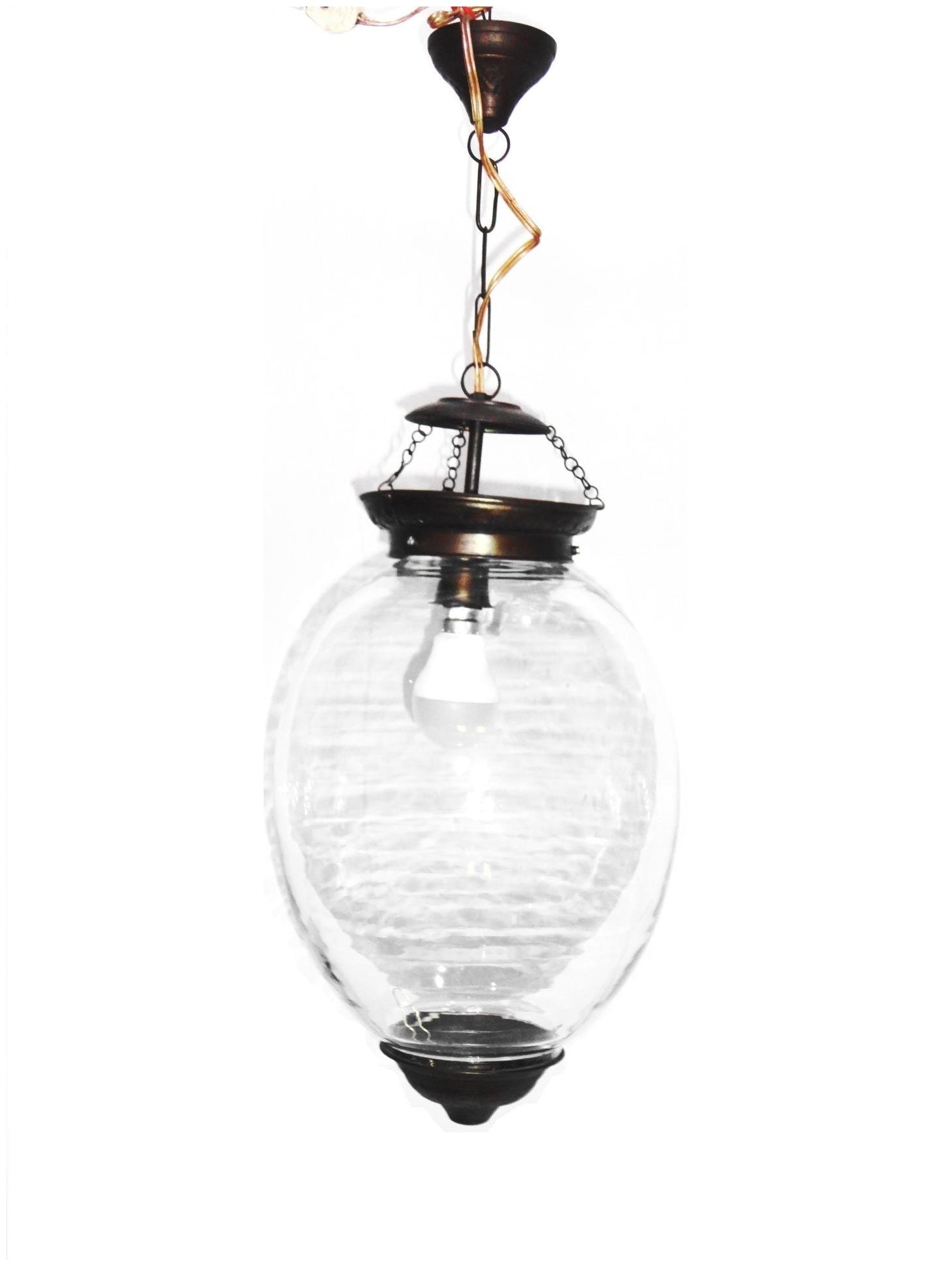 

Gupta Glass Exports Transparent Clear Hanging Lamp