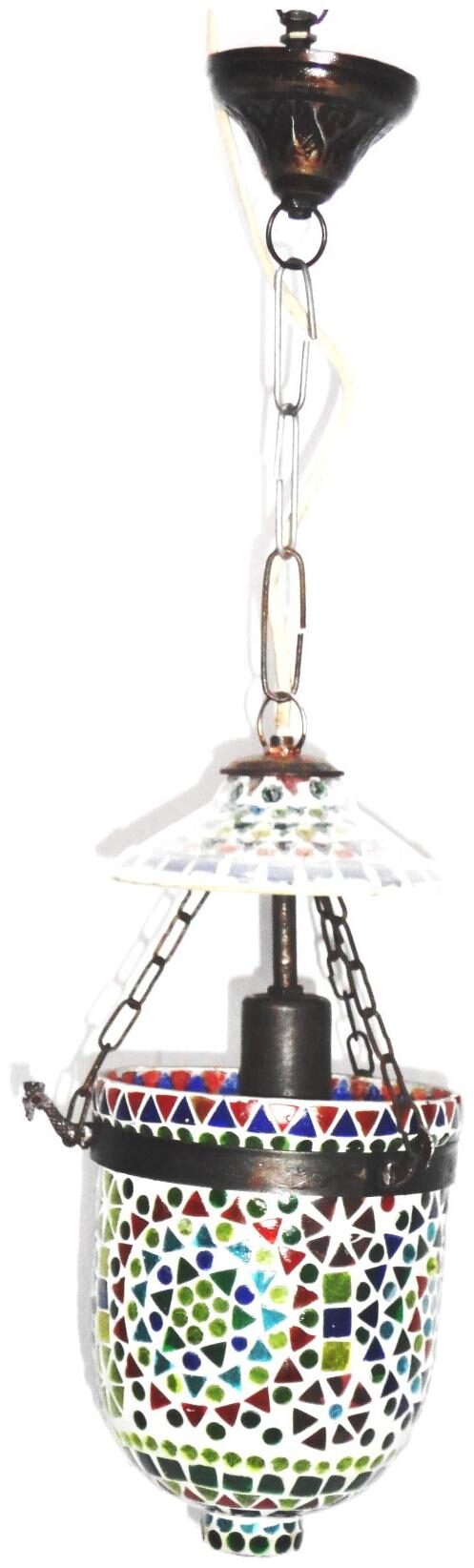 

Gupta Glass Exports Mosaic Multicoloured Hanging Lamp