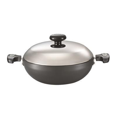 

Prestige Hard Anodised Cookware kadhai 240 mm Black