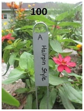 Hairpin Style Plant Labels, garden markers, garden labels, plant markers
