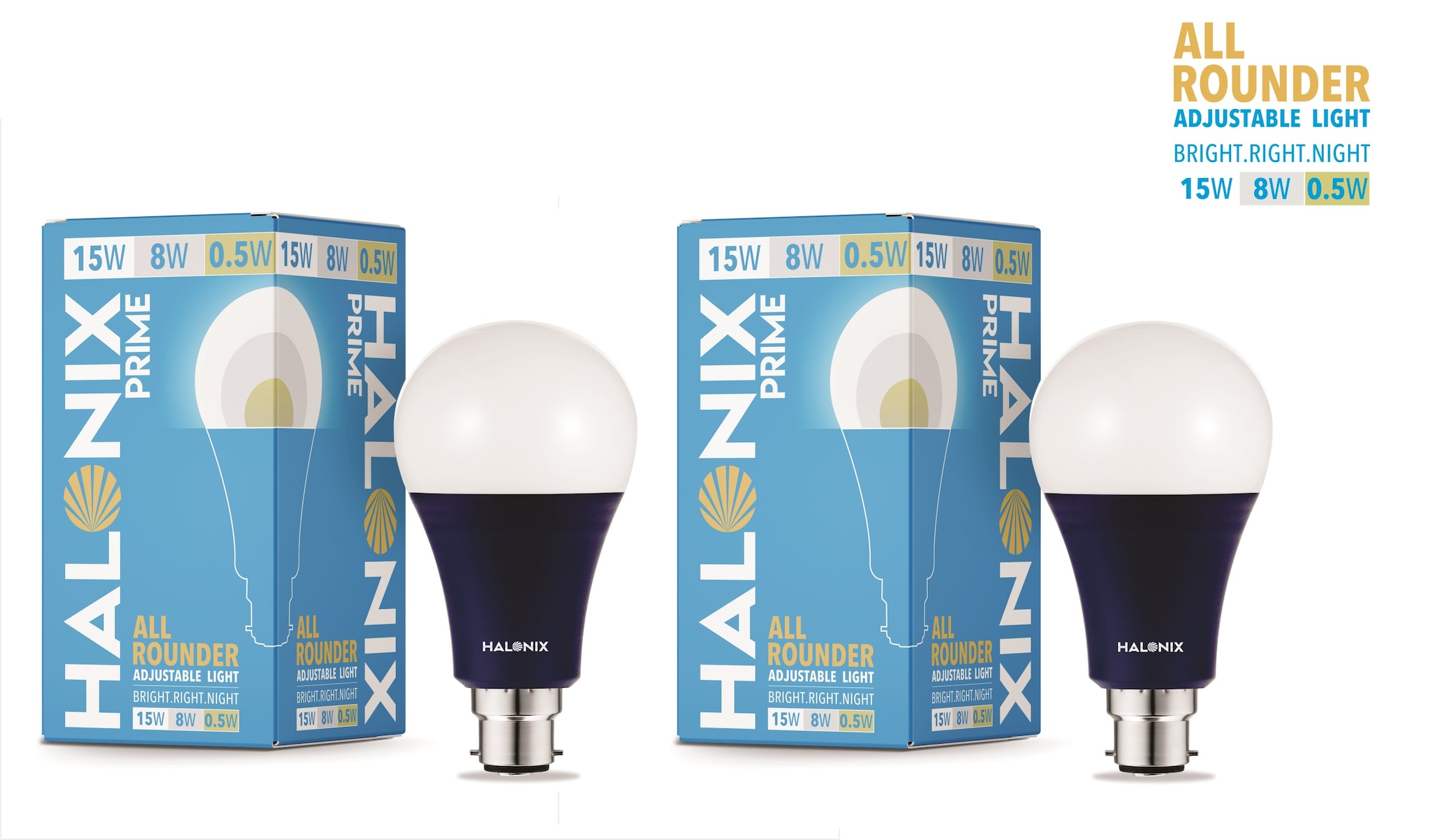 

Halonix All rounder wattage 15W 8W 0 5W Led Bulb Pack of 2
