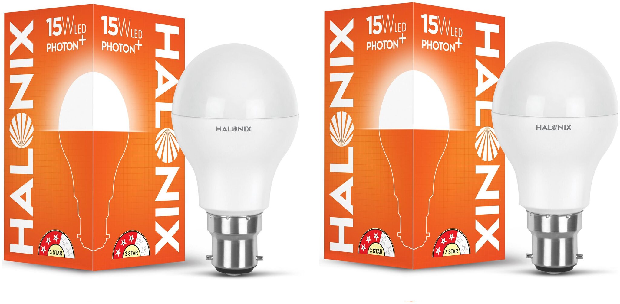 

Halonix Photon Plus Base B22 15-W LED Bulb (Pack of 2 Cool Day Light)