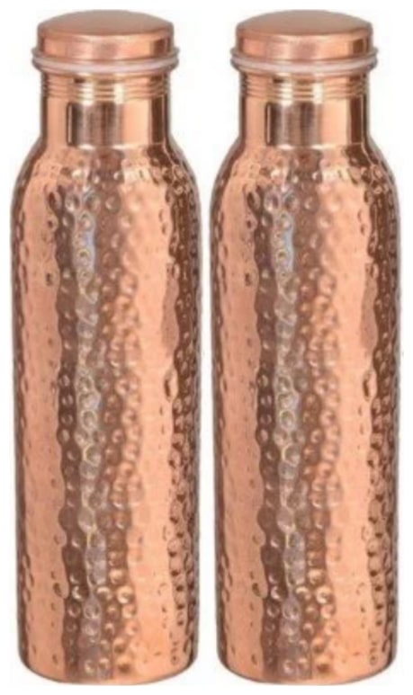 

PLAYNET Copper Brown Water Bottle ( 900 ml Set of 2 )