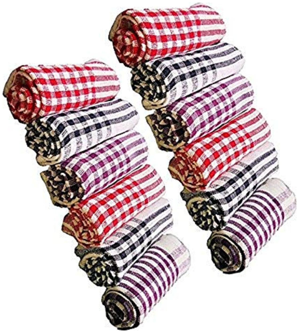 

HANBOK Kitchen Napkin Glass wash Cloth Table Wipes 100 Cotton Multipurpose Kitchen Chapatis Napkin and Cleaning Duster 15X 25 inch