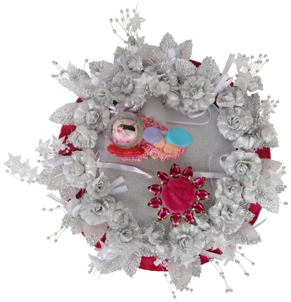 

Hand in Hand Wedding Engagement Ring Platter With Single Ring Holder