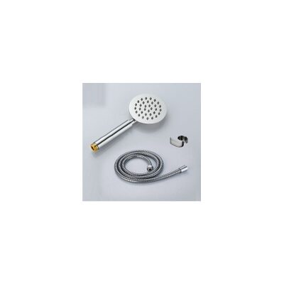 

Hand Shower for Bath Round Designed 4 head Ultra Slim Range With 1 5 m flexible Shower Hose Pipe and wall Stand