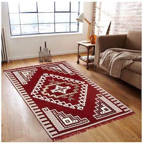 Carpet Living Room Floor Online At Best Handloom Hub Ethnic Design Velvet Touch Carpet