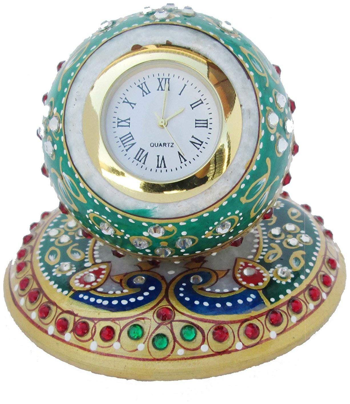 

Renown Streets Marble Analog Table clock ( Set of 1 )