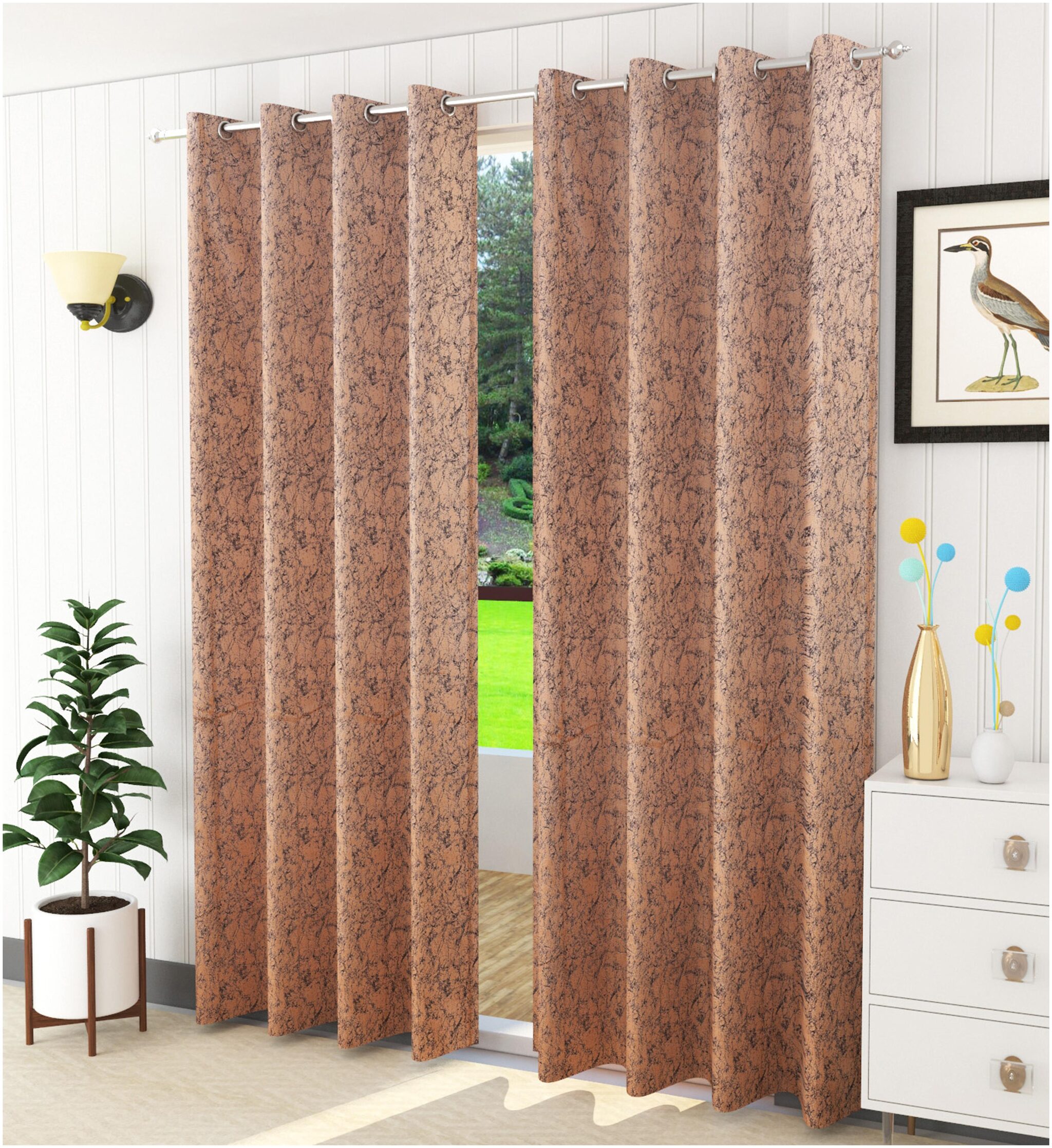 

Handtex Home Room Darkening Door Curtains Beige