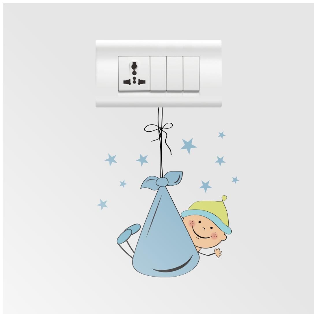 

Rawpockets Wall Stickers Hanging Baby