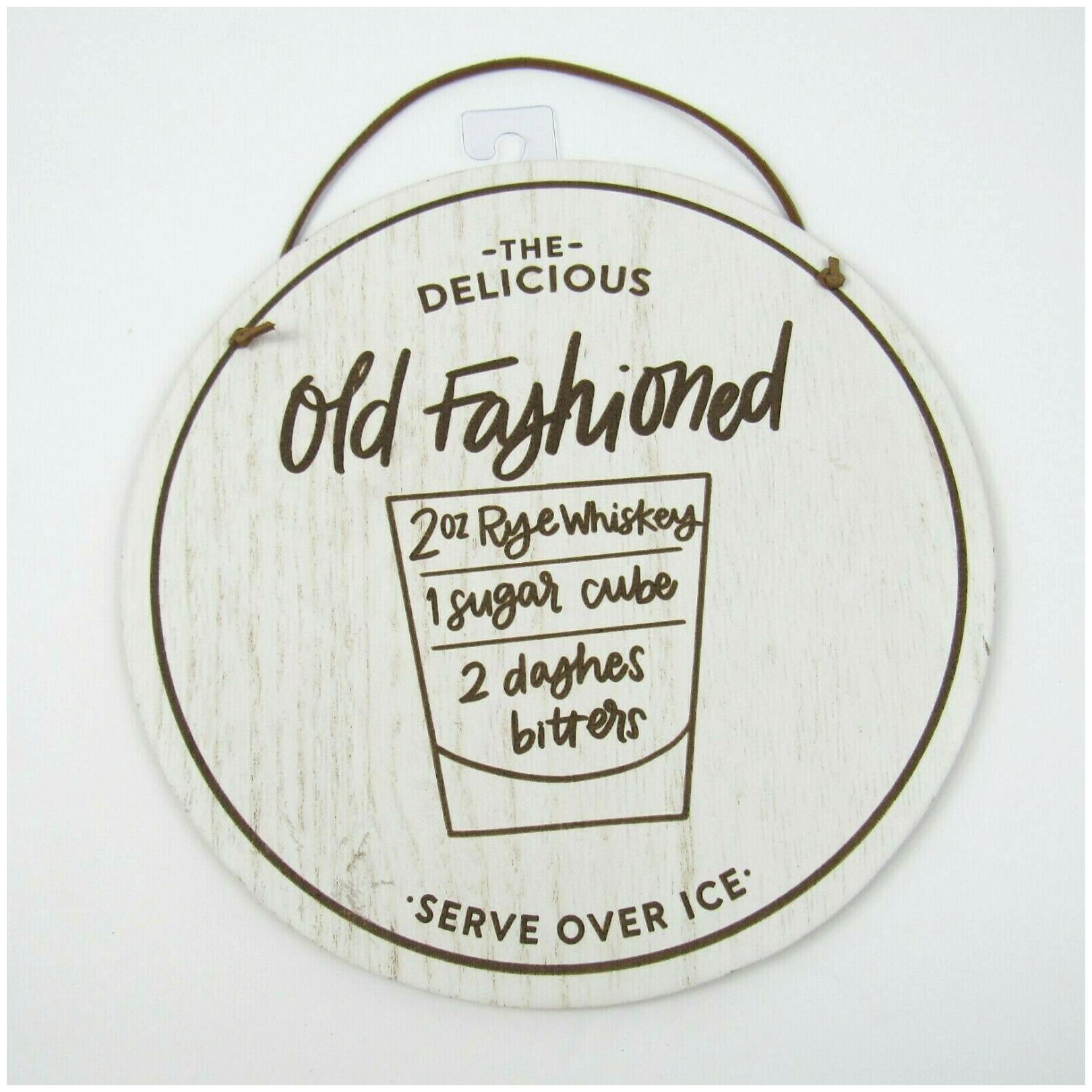 

Hanging Decor Cocktail Sign 9 Wooden Bar Recipe