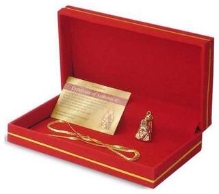 Hanuman Chalisa Yantra With Gold Plated Chain and Beautiful Box