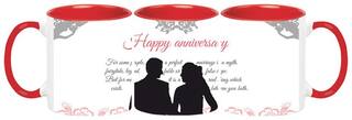 Happy Anniversary Ceramic Coffee Mug by Ashvah - MUG1087