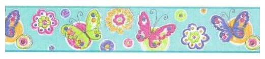 

Happy Butterflies Wallpaper Border