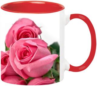 Happy Valentine's Day Gifts for Wife;Girlfriend;Fiance;Spouse;Boyfriend;Husband Him/Her Red Coffee Mug By Ashvah-Mug-2468-Red