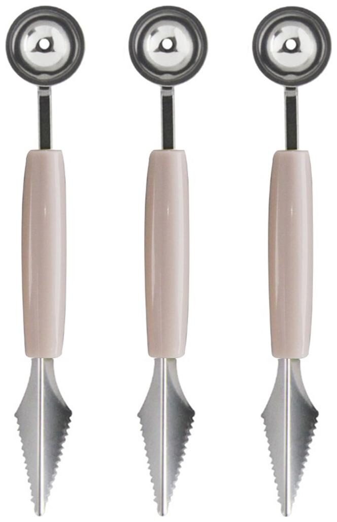 

Happy2Buy Stainless steel Fruit tool White ( Set of 3 )