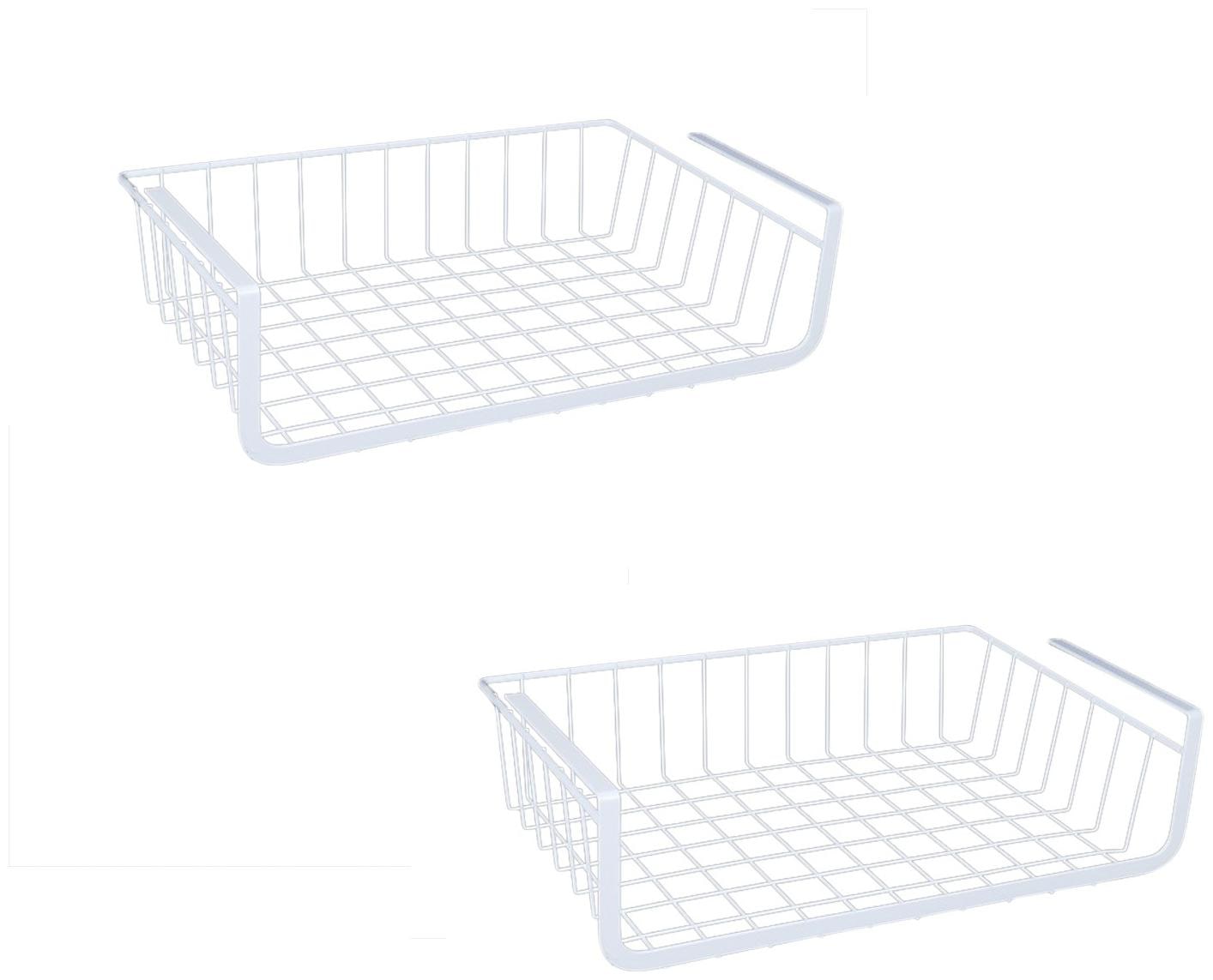 

Happy2Buy Iron White Utensil holders ( Set of 2 )