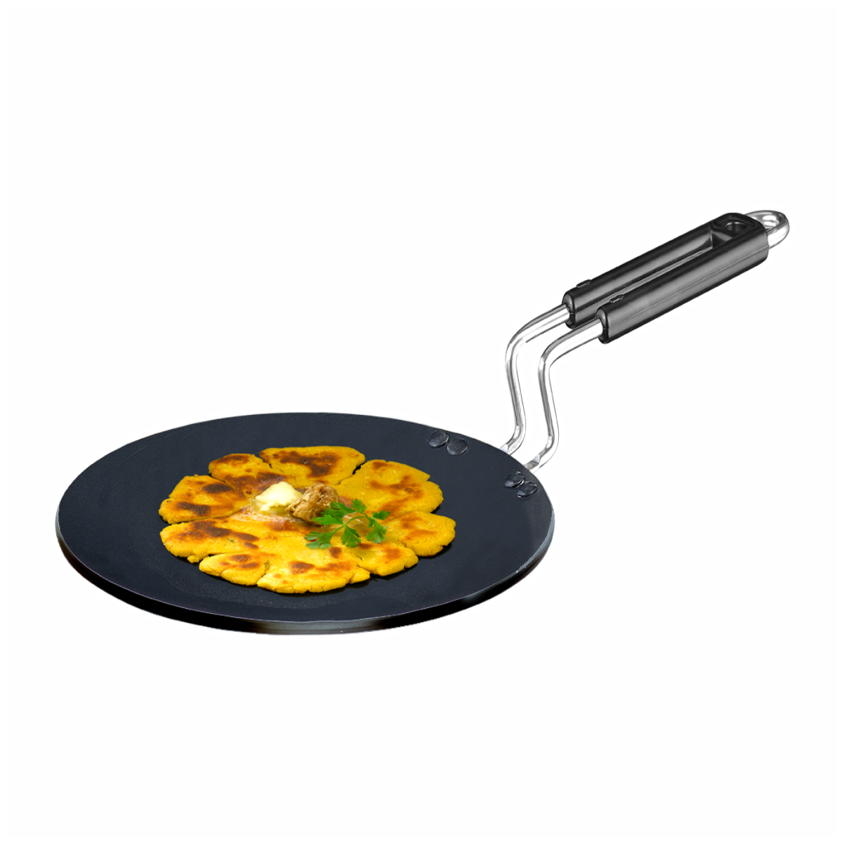 

Usha Shriram Hard Anodised Tawa 220mm Wire Handle